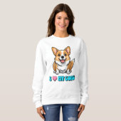 Ich liebe meinen Corgi Sweatshirt (Vorne ganz)
