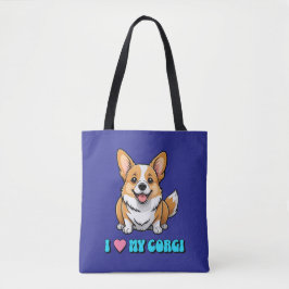 Ich liebe meinen Corgi Tasche