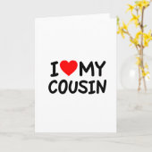 Ich Liebe meinen Cousin Karte (Gelbe Blume)