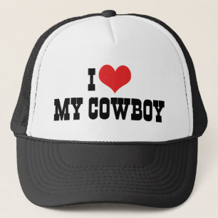 Ich liebe meinen Cowboy Truckerkappe