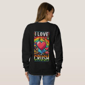 Ich Liebe meinen Crush Sweatshirt (Schwarz voll)