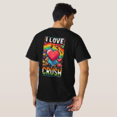Ich Liebe meinen Crush T-Shirt (Schwarz voll)