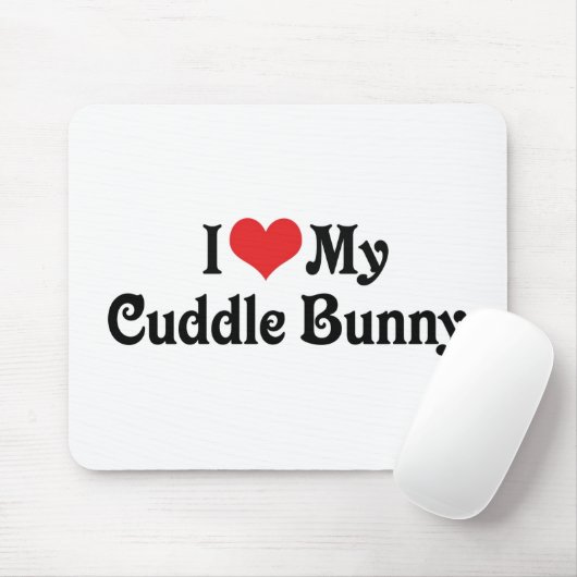 Ich Liebe meinen Cuddle Bunny Mousepad (Mit Mouse)