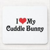 Ich Liebe meinen Cuddle Bunny Mousepad (Vorne)