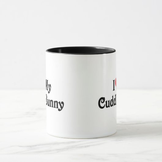 Ich Liebe meinen Cuddle Bunny Tasse (Zentrum)