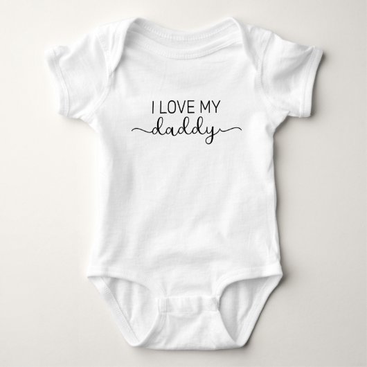 Ich Liebe meinen Daddy Baby Strampler (Vorderseite)