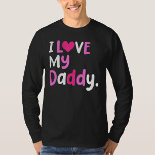 Ich liebe meinen Daddy, bester Papa ever zum Vater T-Shirt