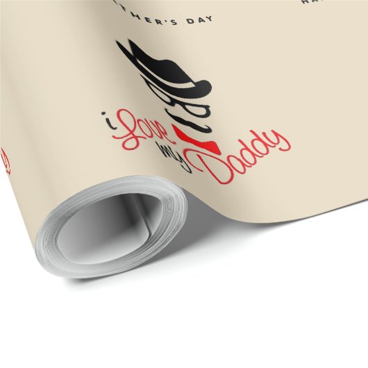 Ich Liebe meinen Daddy Geschenkpapier (Rolleneckpunkt)
