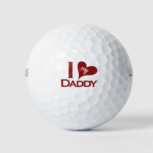 Ich Liebe meinen Daddy Golfball (Vorderseite)