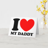 Ich Liebe meinen Daddy Karte (Gelbe Blume)