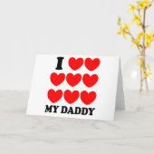 Ich Liebe meinen Daddy Karte (Gelbe Blume)