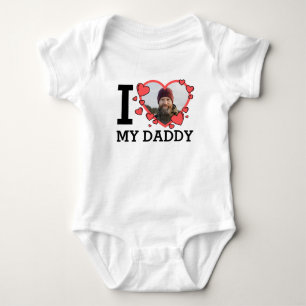 Ich liebe meinen Daddy Mama Tante Onkel Oma Opa Baby Strampler