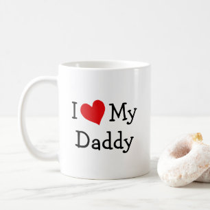 Ich liebe meinen Daddy rotes Herz Foto Kaffeetasse
