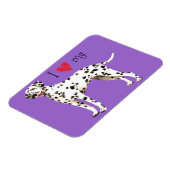 Ich Liebe meinen Dalmatiner Magnet (Linke Seite)