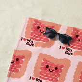 Ich Liebe meinen Darm - Niedliche Lächelnde Darmkr Strandtuch (Beispiel)