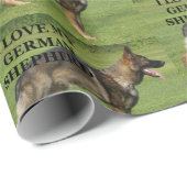 Ich Liebe meinen deutschen Einwegshepter Geschenkpapier (Rolleneckpunkt)