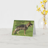 Ich Liebe meinen deutschen Einwegshepter Karte (Gelbe Blume)