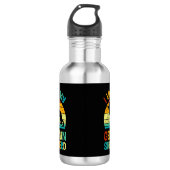 Ich Liebe meinen deutschen Schäferhund Hund Blue B Edelstahlflasche (Vorderseite)