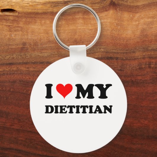 Ich Liebe meinen Diäten Schlüsselanhänger (Vorderseite)