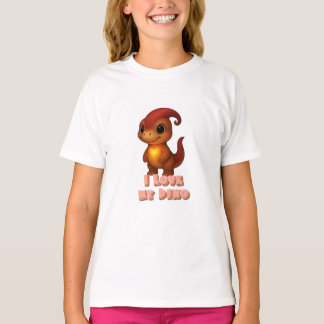 Ich liebe meinen Dino Kammli mit Herz T-Shirt
