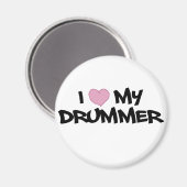 Ich Liebe meinen Drummer Magnet (Vorderseite/Rückseite)