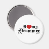 Ich Liebe meinen Drummer Magnet (Vorderseite/Rückseite)