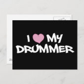 Ich Liebe meinen Drummer Postkarte (Vorne/Hinten)
