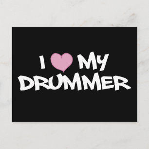 Ich Liebe meinen Drummer Postkarte
