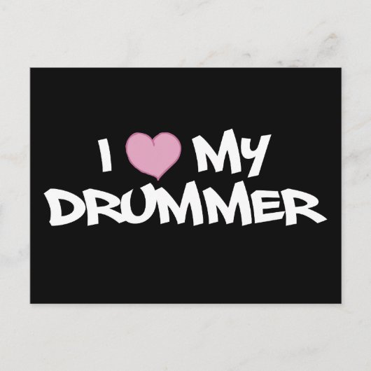 Ich Liebe meinen Drummer Postkarte (Vorderseite)