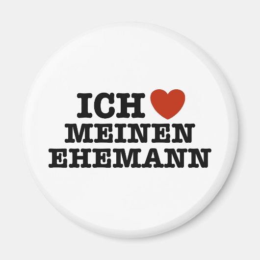 Ich Liebe Meinen Ehemann Magnet (Vorne)