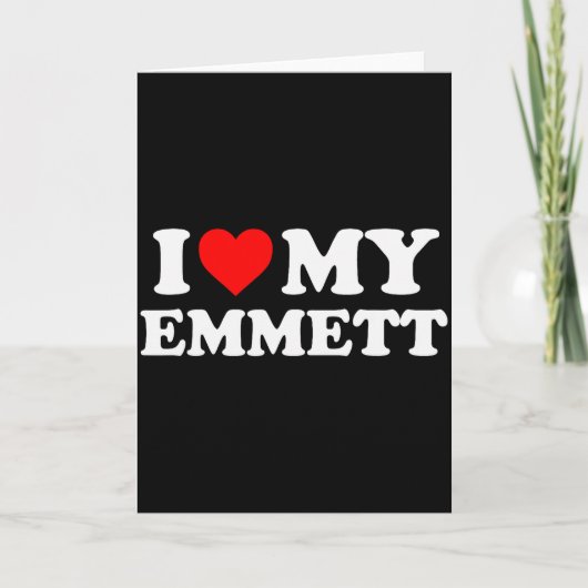 Ich liebe meinen Emmett Karte (Vorderseite)