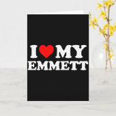 Ich liebe meinen Emmett Karte (Gelbe Blume)