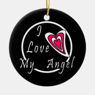 Ich Liebe meinen Engel Keramik Ornament