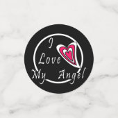 Ich Liebe meinen Engel Konfetti (Klein Vorderseite)