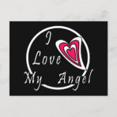 Ich Liebe meinen Engel Postkarte (Vorderseite)