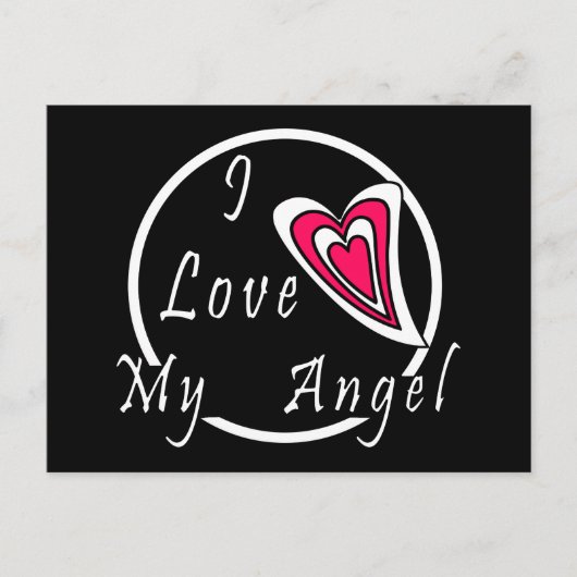 Ich Liebe meinen Engel Postkarte (Vorderseite)
