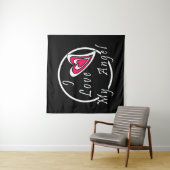 Ich Liebe meinen Engel Wandteppich (Beispiel)