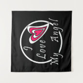 Ich Liebe meinen Engel Wandteppich (Vorderseite)