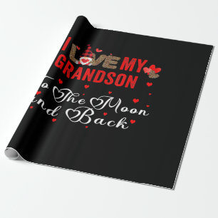 Ich Liebe meinen Enkel auf den Mond und zurück Geschenkpapier
