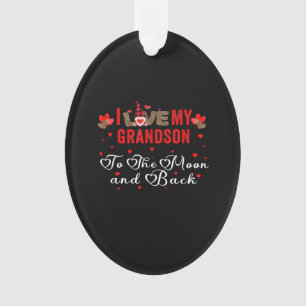 Ich Liebe meinen Enkel auf den Mond und zurück Ornament