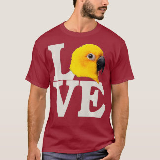 Ich Liebe meinen exotischen Vogel - Gelbpapagei T-Shirt