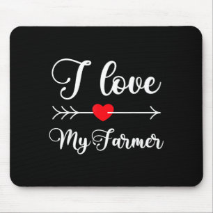 Ich liebe meinen Farmer Zitat Farmersfrau Freundin Mousepad