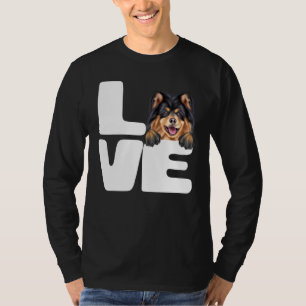 Ich liebe meinen finnischen Lapphund-Hund T-Shirt