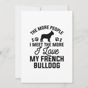 Ich liebe meinen Französischen Bulldogge Dankeskarte
