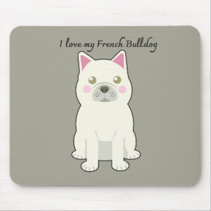 Ich liebe meinen Französischen Bulldogge Mousepad