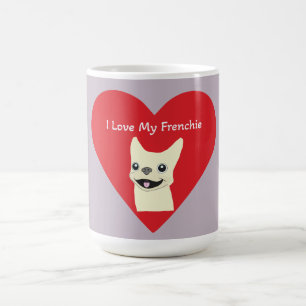Ich liebe meinen Frenchie, Lavender Kaffeetasse
