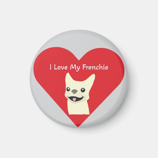 Ich liebe meinen Frenchie, Lavender Magnet (Vorne)
