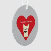 Ich liebe meinen Frenchie, Lavender Ornament (Vorderseite)