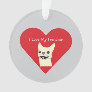 Ich liebe meinen Frenchie, Lavender Ornament