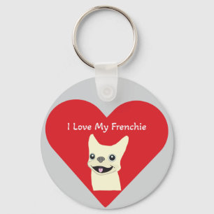Ich liebe meinen Frenchie, Lavender Schlüsselanhänger